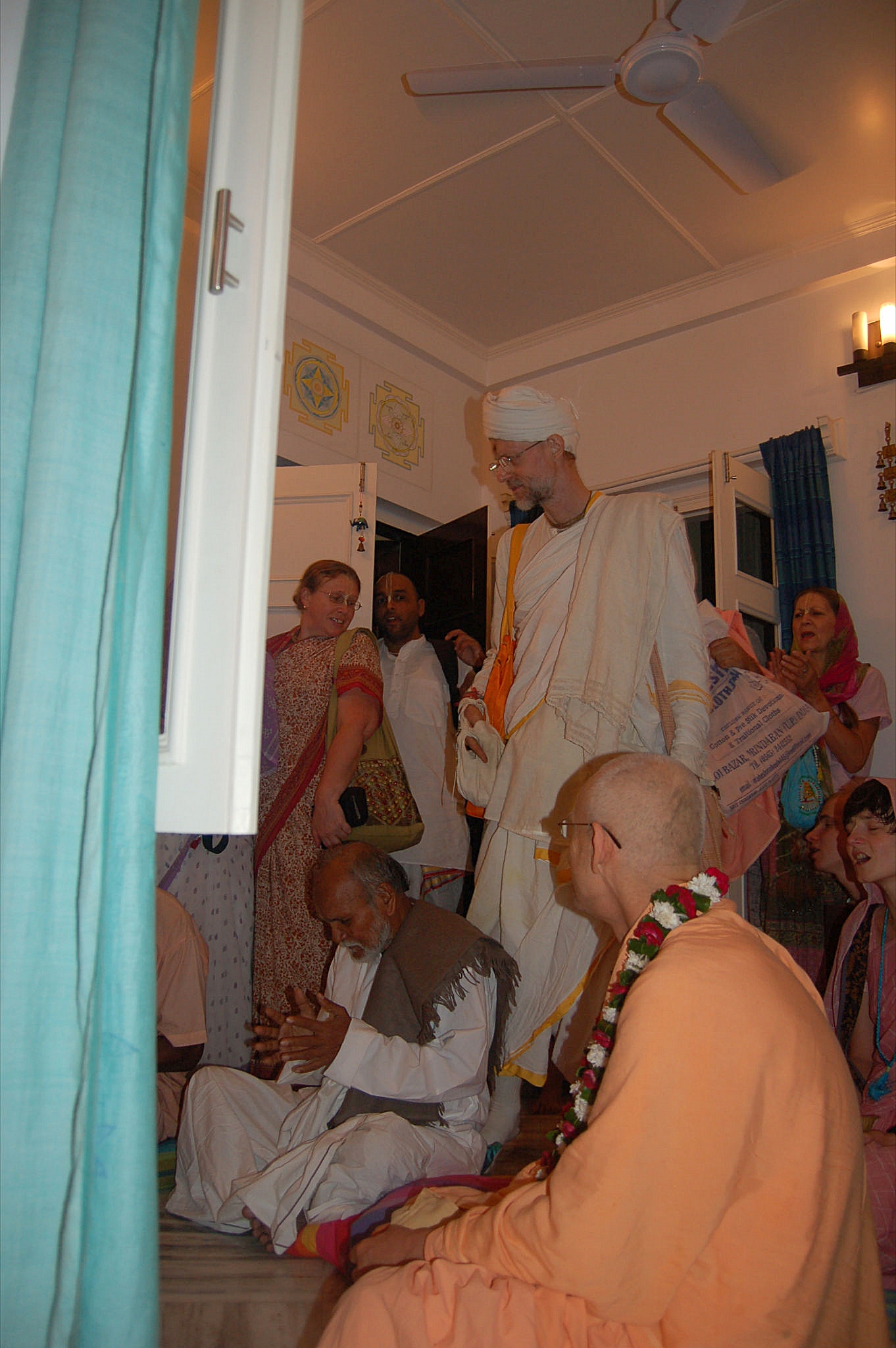 Sripada Fakir Mohan Mahasaya at a house program