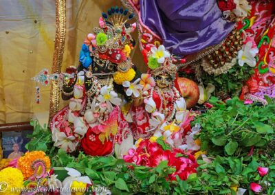 Srila Bhaktivinoda Thakura family deities, Radha Madhava from village Chhoti in ISKCON Vrindavan
