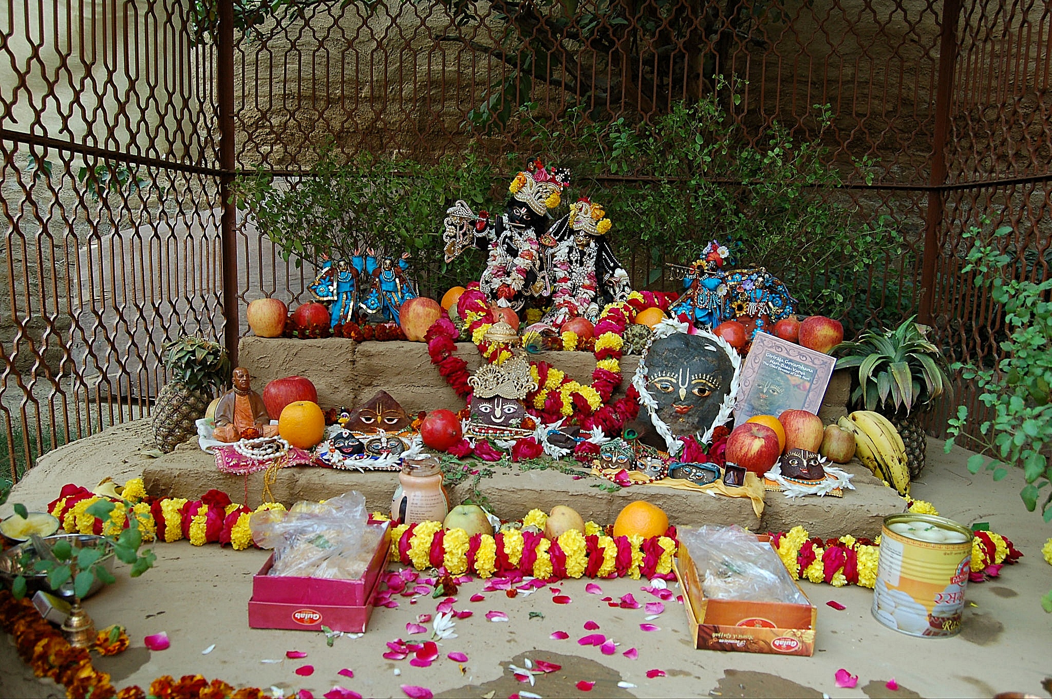 Radha Madhava at a courtyard festival